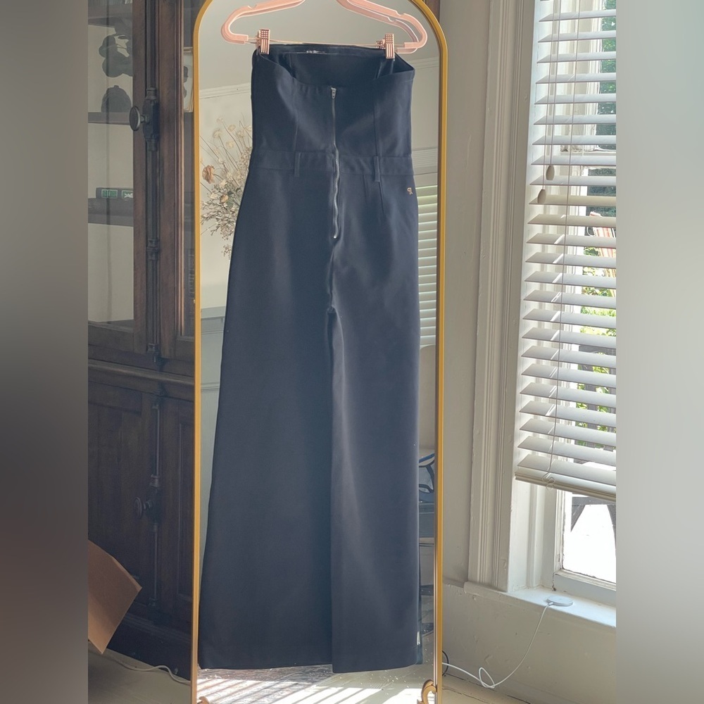 Anthropologie Pilcro NWOT Strapless Black Wide-Leg Jumpsuit - XS - Picture 9 of 16
